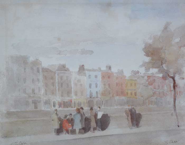 Tom Carr OBE, RUA, HRHA, ARWS, ORMOND QUAY, DUBLIN